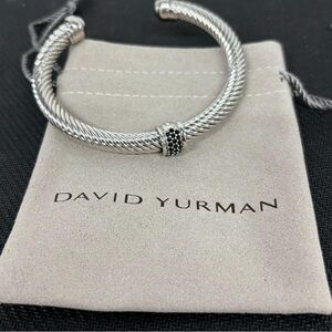 David Yurman Cable Bracelet Gold Tone Elegant Minimal
